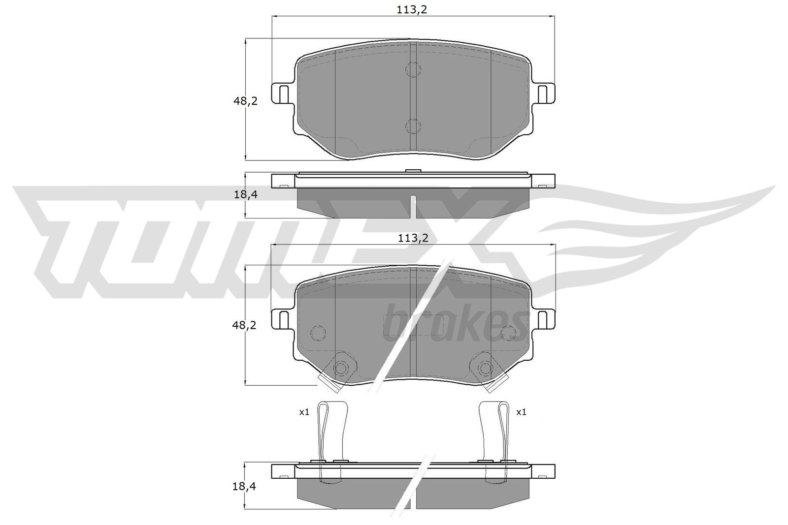 TOMEX brakes Brake pad set Article number: TX 15-87 cheaply