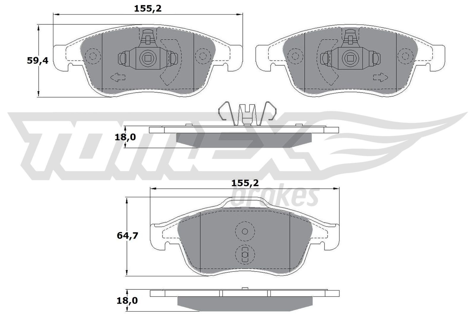 TOMEX brakes Brake pad set Article number: TX 16-41 cheaply
