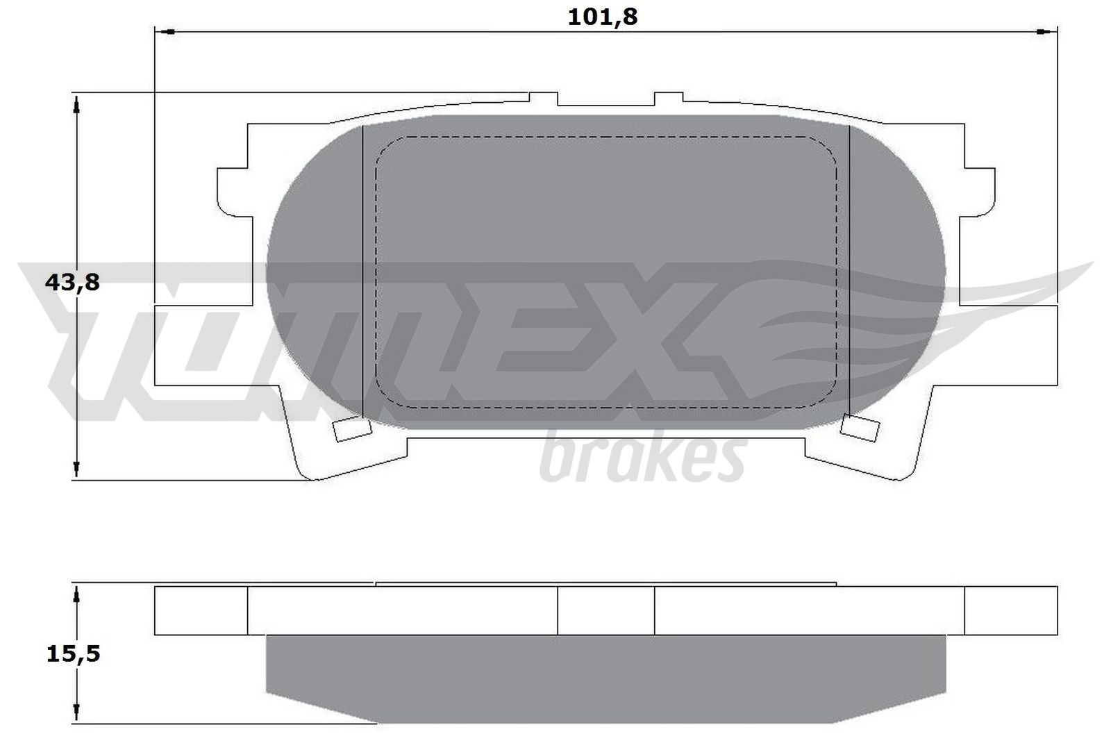 TOMEX brakes Brake pad set Article number: TX 17-64 cheaply