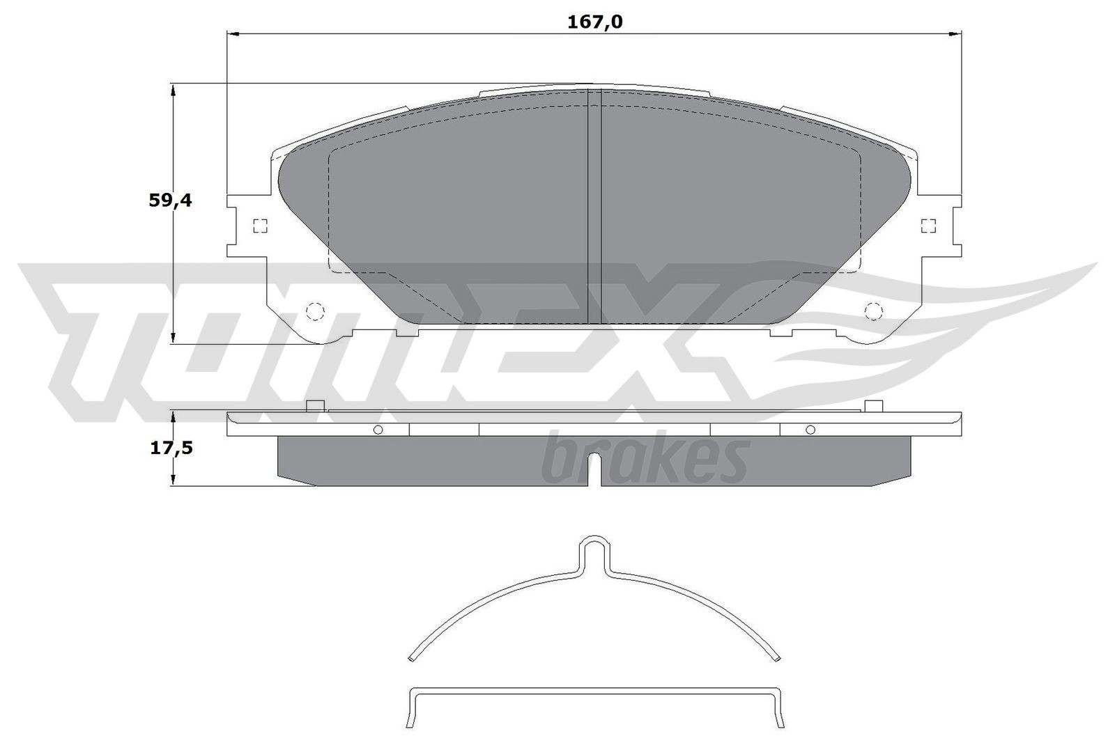 TOMEX brakes Brake pad set Article number: TX 17-80 cheaply