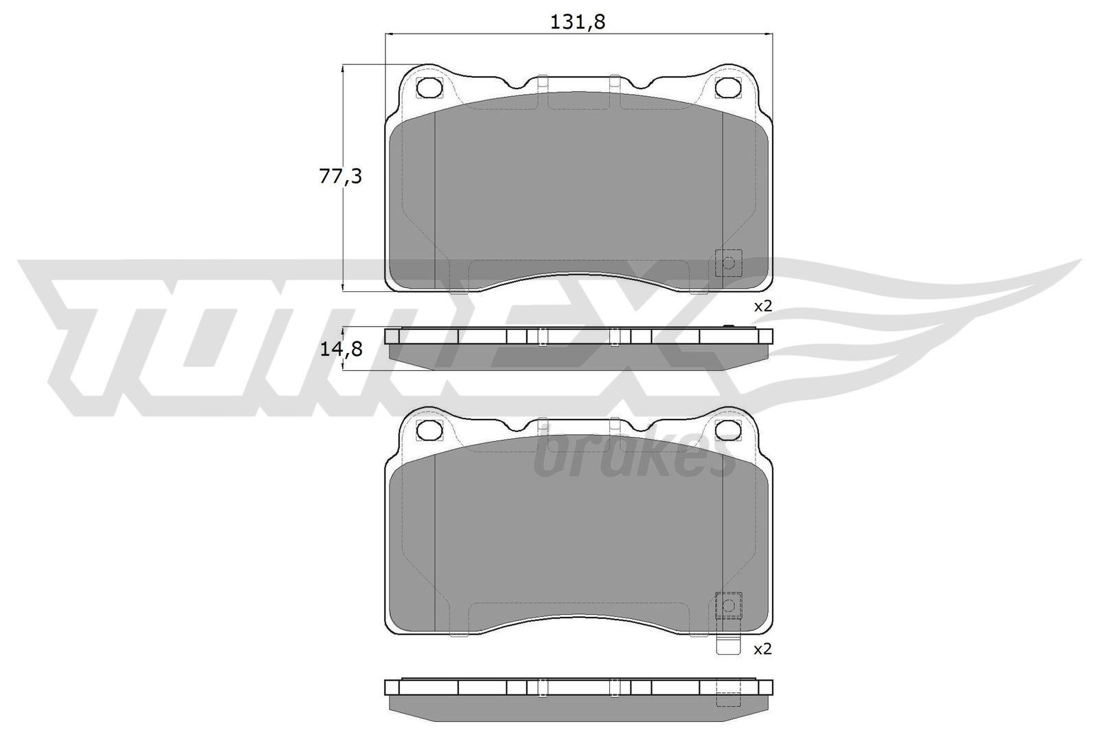 TOMEX brakes Brake pad set Article number: TX 17-96 cheaply