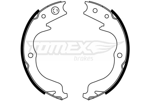 TOMEX brakes Brake Shoe Set Article number: TX 22-81 cheaply