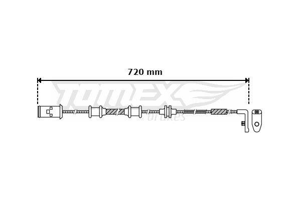 TOMEX brakes Brake pad wear sensor Article number: TX 30-39 cheaply
