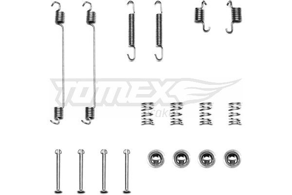 TOMEX brakes TX 40-23 Tilbehørssæt, bremsebakker KANGOO 1.6 90 HK Benzin
