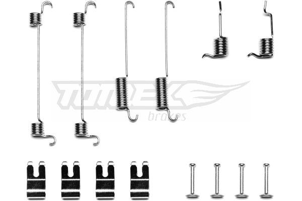 TOMEX brakes TX 40-71 Tilbehørssæt, bremsebakker FOCUS 1.6 16V 100 HK Benzin 2007