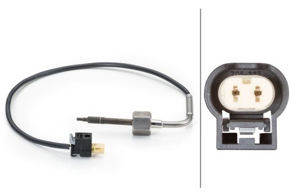 HELLA Sensor, exhaust gas temperature Article number: 6PT 014 494-011 cheaply