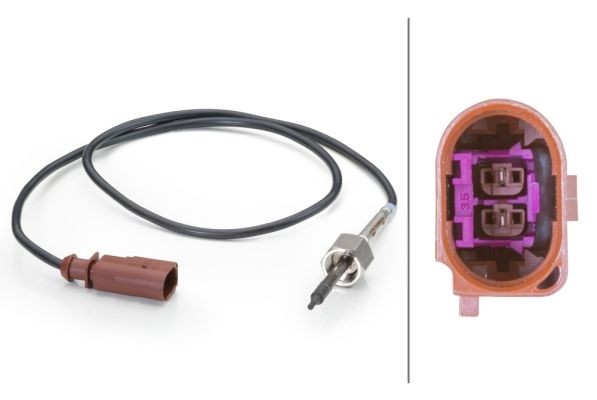 HELLA Sensor, exhaust gas temperature Article number: 6PT 014 494-121 cheaply