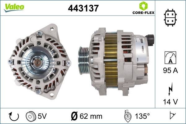 VALEO Alternator Article number: 443137 cheaply