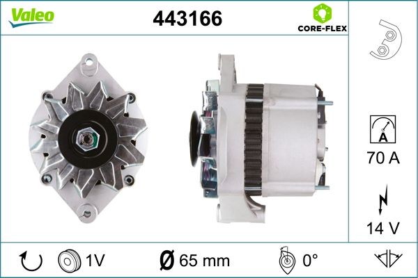 VALEO Alternator Article number: 443166 cheaply