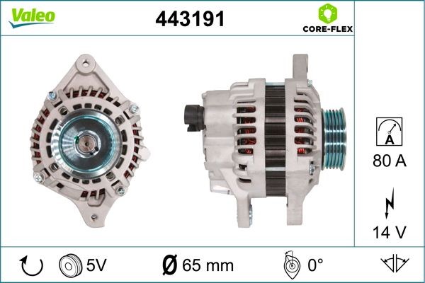 VALEO Dynamo artikkelnummer: 443191 billig