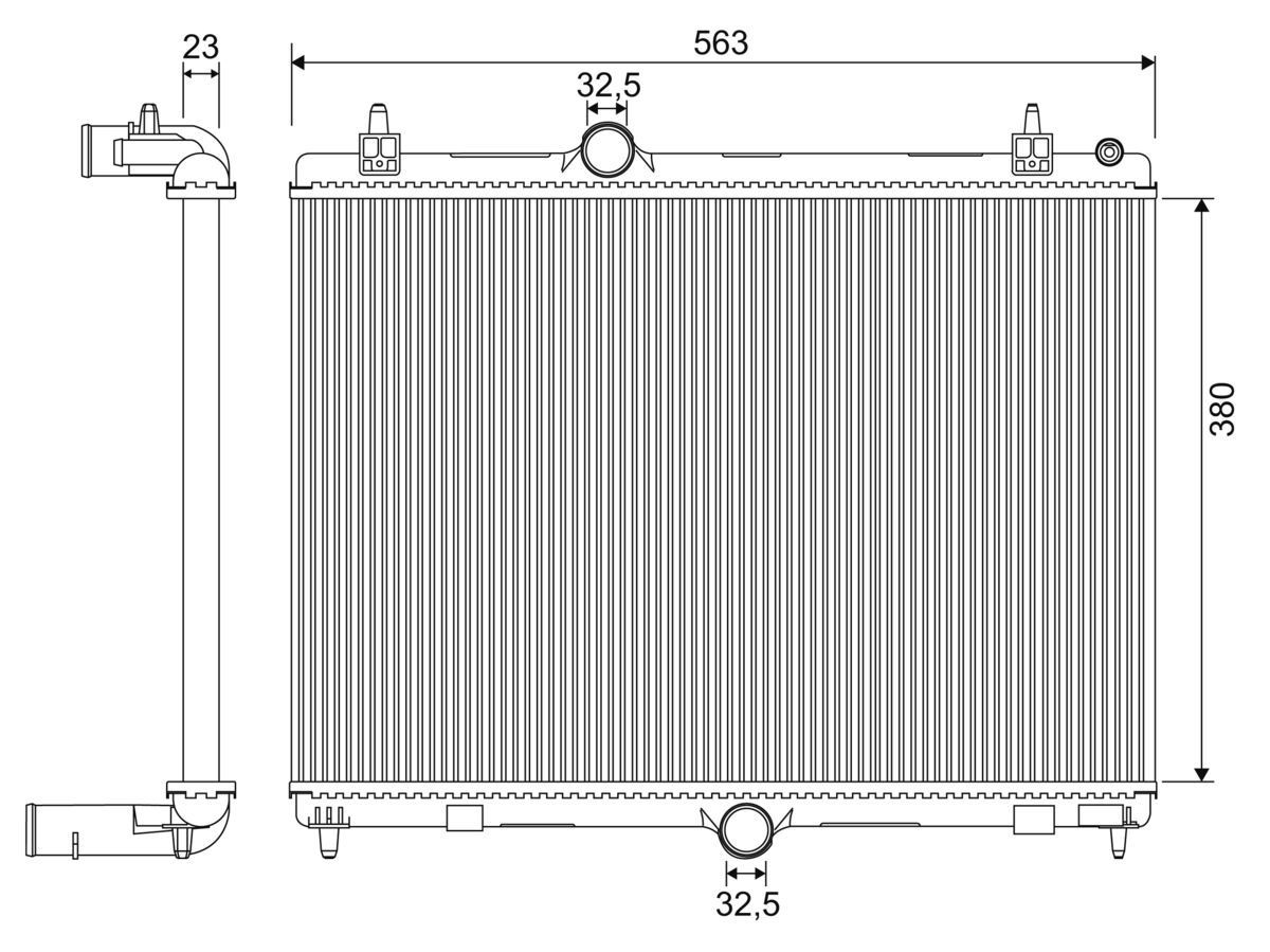 VALEO Radiaator, mootorijahutus Artikli number: 701957 soodsalt