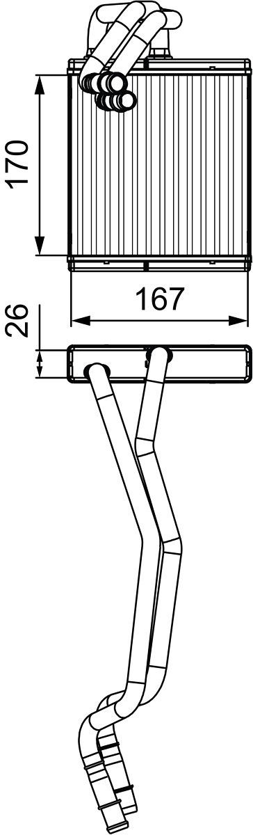 VALEO Heater matrix Article number: 811509 cheaply