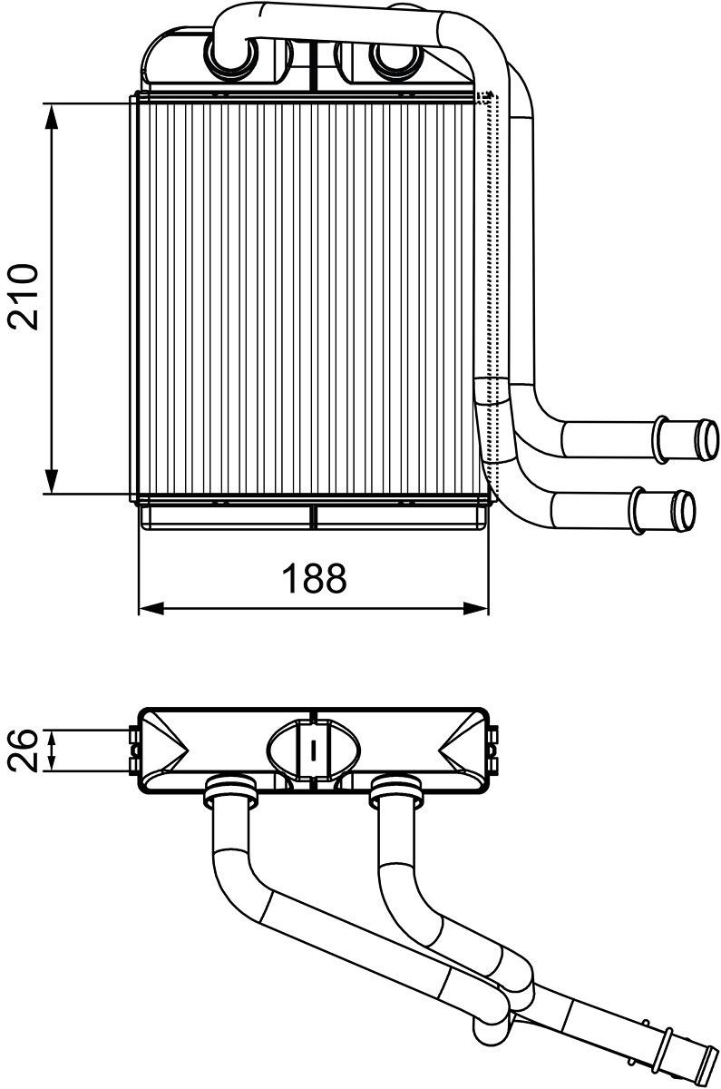 VALEO Heater matrix Article number: 811524 cheaply