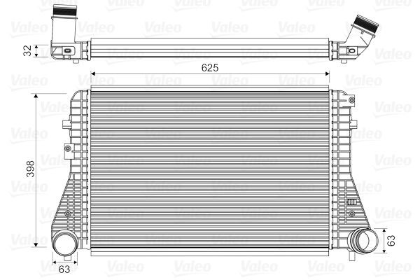 VALEO Intercooler Article number: 818674 cheaply
