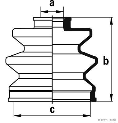 HERTH+BUSS JAKOPARTS Bellow Set, drive shaft Article number: J2884024 cheaply