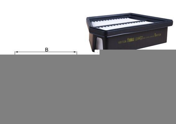 KNECHT Air filter Article number: LX 4433 cheaply