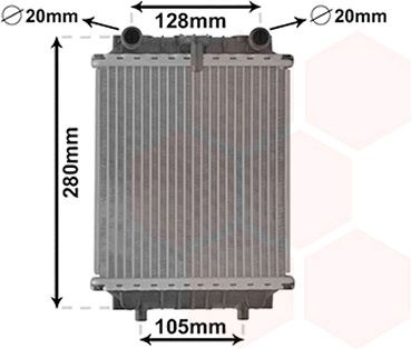 VAN WEZEL Engine radiator Article number: 03002415 cheaply