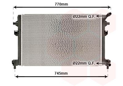 VAN WEZEL Engine radiator Article number: 03012707 cheaply