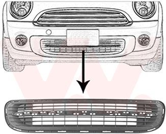 VAN WEZEL Bumper grill Article number: 0508590 cheaply