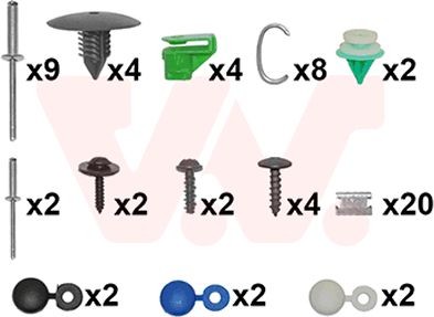 VAN WEZEL Mounting Kit, bumper Article number: 4371794 cheaply