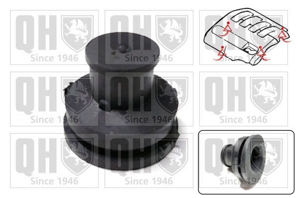 QUINTON HAZELL EM4846 Buferis, variklio dangtis C5 2.0 HDi 136 AG dyzelinas 2008