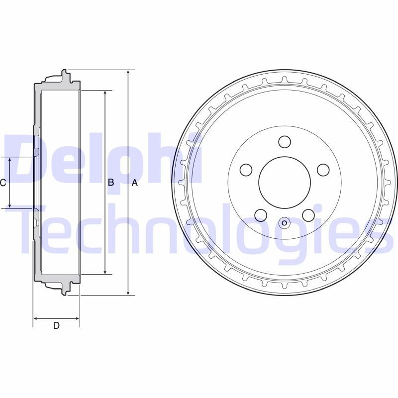 DELPHI Bremsetromle Varenummer: BF564 billige