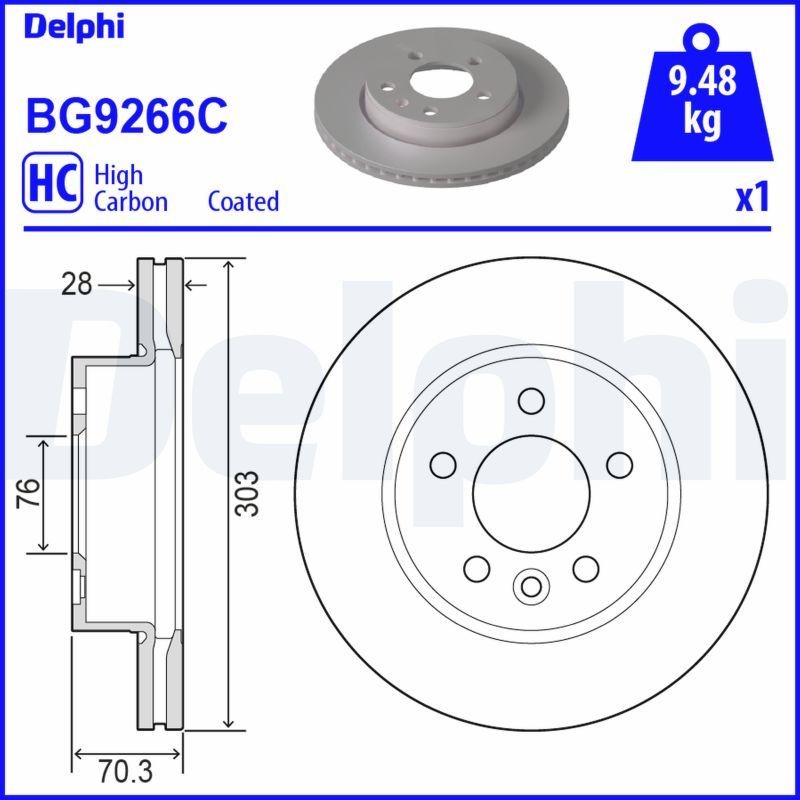 DELPHI Piduriketas Artikli number: BG9266C soodsalt