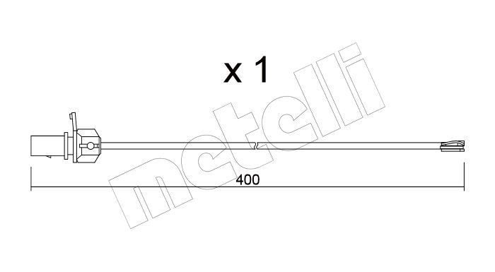 METELLI Brake pad wear sensor Article number: SU.347 cheaply