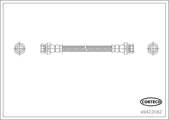 CORTECO Brake hose Article number: 49422062 cheaply