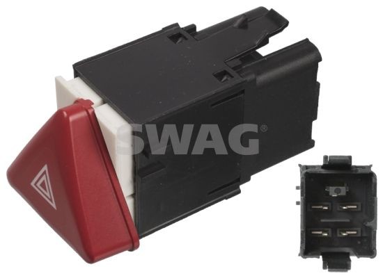 SWAG 30 10 6239 Hazard Light Switch GOLF 1.4 TSI 160 PS Petrol 2009