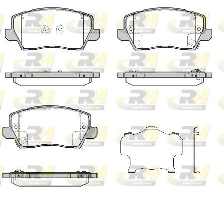 ROADHOUSE Brake pad set Article number: 21803.02 cheaply