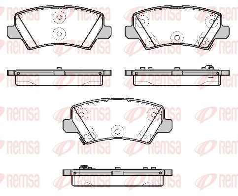 REMSA Brake pad set Article number: 1804.02 cheaply