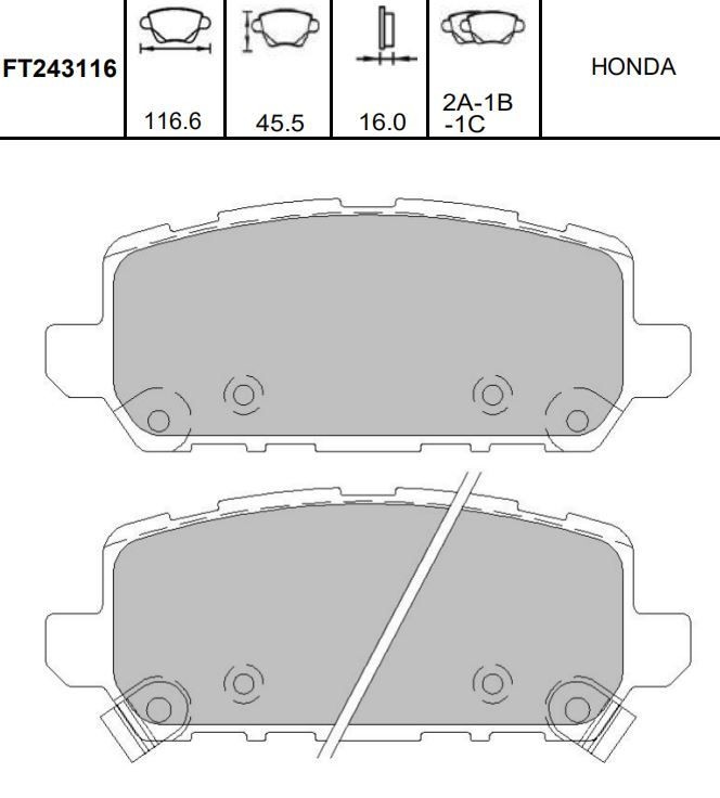 KAVO PARTS Brake pad set Article number: KBP-2065 cheaply