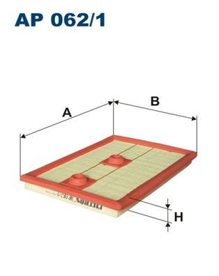 FILTRON Luftfilter artikkelnummer: AP 062/1 billig