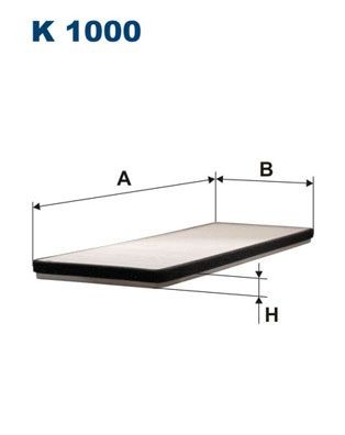 FILTRON Pollen filter Article number: K 1000 cheaply
