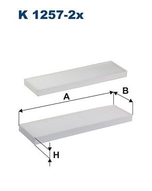 FILTRON Filter, zrak notranjega prostora številka artikla: K 1257-2x poceni