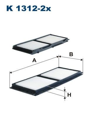 FILTRON Pollen filter Article number: K 1312-2x cheaply