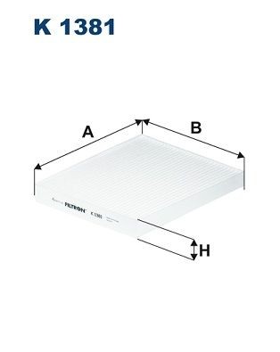 FILTRON Pollen filter Article number: K 1381 cheaply