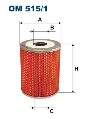 FILTRON Oil filter Article number: OM 515/1 cheaply