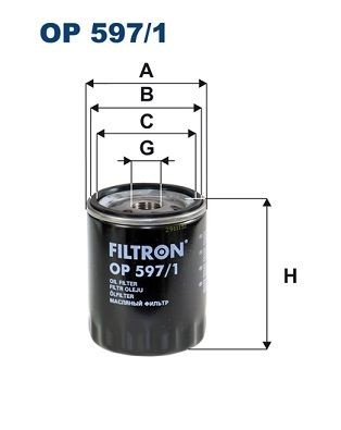 FILTRON Õlifilter Artikli number: OP 597/1 soodsalt