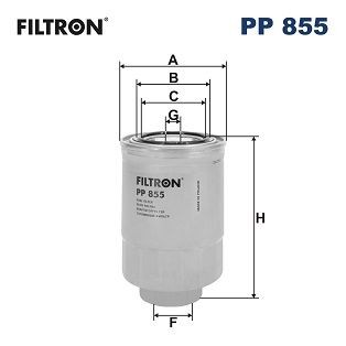 FILTRON Drivstoffilter artikkelnummer: PP 855 billig
