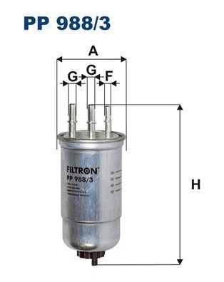 FILTRON Fuel filter Article number: PP 988/3 cheaply