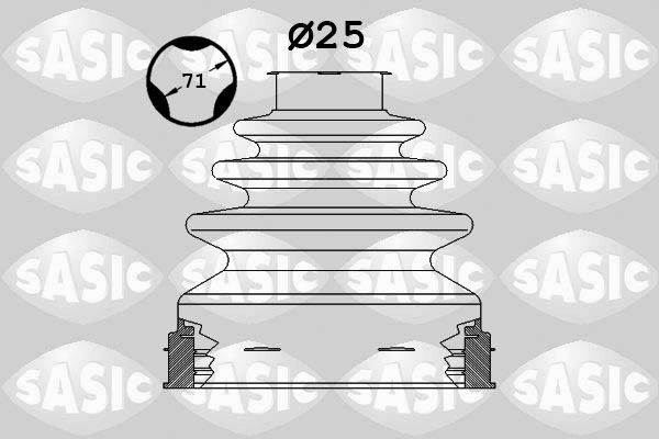 SASIC Bellow Set, drive shaft Article number: 1906107 cheaply