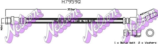 KAWE Brake hose Article number: H7959Q cheaply