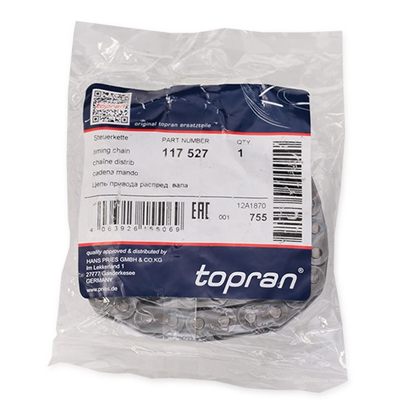 TOPRAN Mootorikett Artikli number: 117 527 soodsalt