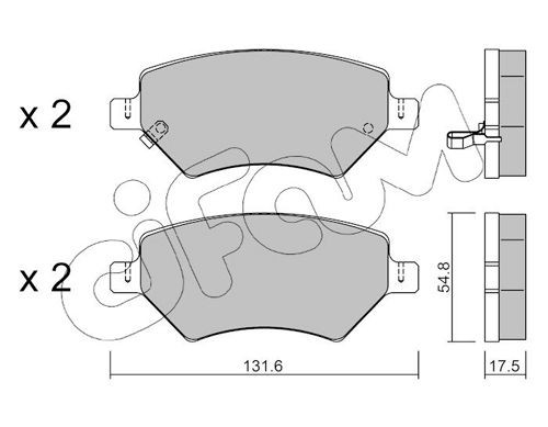 CIFAM Brake pad set Article number: 822-1049-0 cheaply