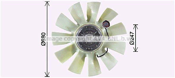 PRASCO Køleventilator Varenummer: REF138 billige