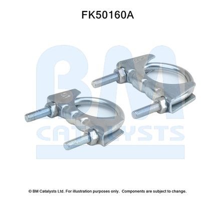 BM CATALYSTS Mounting Kit, exhaust pipe Article number: FK50160 cheaply