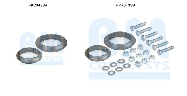 BM CATALYSTS Montagesæt, udstødningsrør Varenummer: FK70433 billige