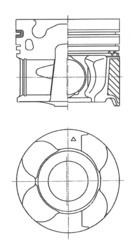 KOLBENSCHMIDT Piston Article number: 41710620 cheaply